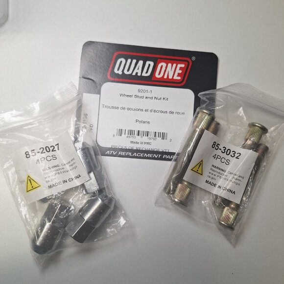 Quad One 9201-1 Wheel Stud Nut Kit Polaris Ranger RZR 800 ATV Replacement Parts - Picture 5 of 5